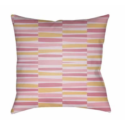 Villaba 18" Square Modern Pillow plush Light Pink/Lilac/Pink/Yellow/Mauve/Pale Pink Outdoor Throw Pillow - Boutique Rugs
