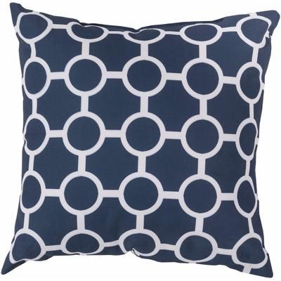 Patong 20" Square Traditional Pillow plush Dark Blue/Light Gray/Navy Outdoor Throw Pillow - Boutique Rugs