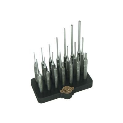 Grace USA Steel Punch Set w/Bench Block 21 pcs GRSP21SBB
