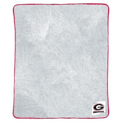 Georgia Patch Two Tone Sherpa Throw by NCAA in Multi