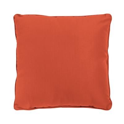 BH Outdoor Performance 20" Square Throw Pillow by BrylaneHome in Geranium Outdoor Patio Accent Pillow Cushion