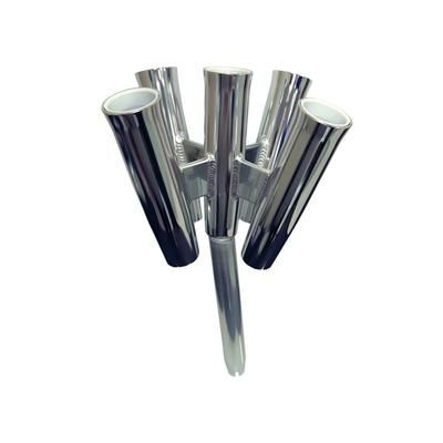 Tigress Five Rod Cluster - Bent Butt - Polished Aluminum 88157-2