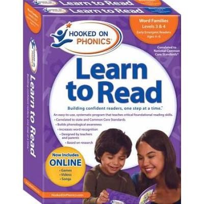 Hooked On Phonics Learn To Read Kindergarten, Levels 1 & 2 [With Book(S) And Sticker(S) And 2 Workbooks And Dvd And Quick Start Guide]