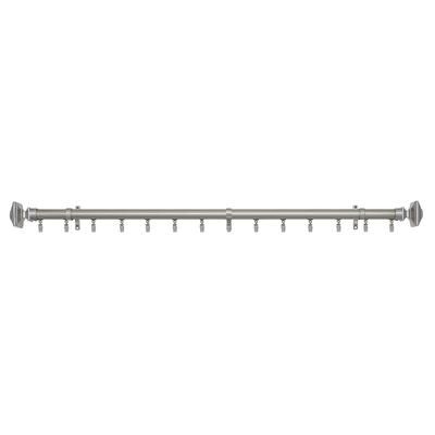 Innovative Traverse Curtain Rod - Oxford 36-66 by Achim Home Décor in Silver