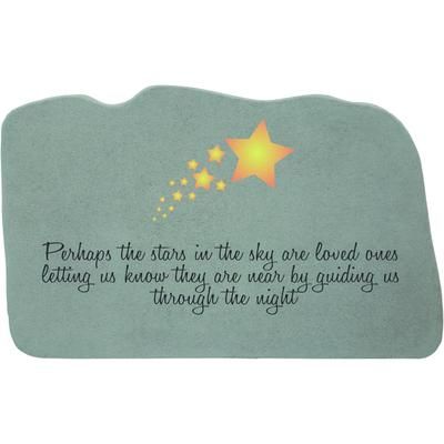 Perhaps The Stars Garden Memorial Accent Stone by Kay Berry in Grey