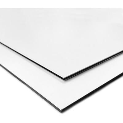 Signaletique.biz France - Panneau Composite Aluminium Blanc 2 mm. Plaque alu avec au Centre un