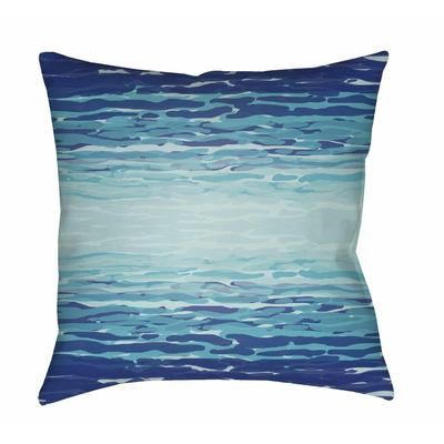 Reia 20" Square Modern Pillow plush Aqua/Blue/Ice Blue/Light Blue Outdoor Throw Pillow - Boutique Rugs