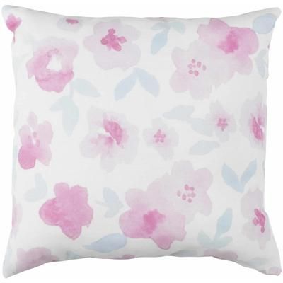Uzma 18" Square Traditional Pillow plush Silverton/Dusty Pink/Lilac/Metallic/Dark Gray/Light Silver/Off White/Ivory/Mauve Outdoor Throw Pillow - Boutique Rugs