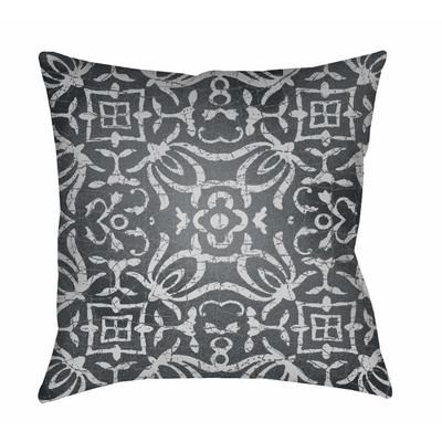 Sher 18" Square Pillow plush Charcoal/Dark Blue/Light Gray/Medium Gray/Slate/Navy Outdoor Throw Pillow - Boutique Rugs