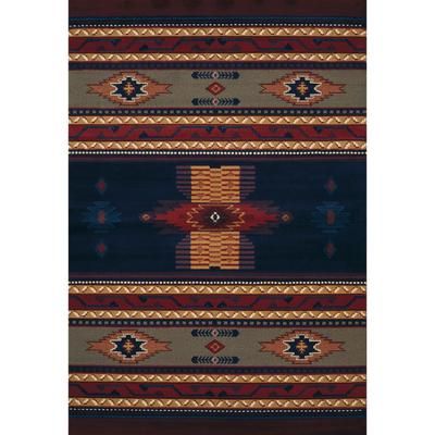 Manhattan Phoenix Area Rug by United Weavers of America in Navy (Size 5'3" X 7'6")