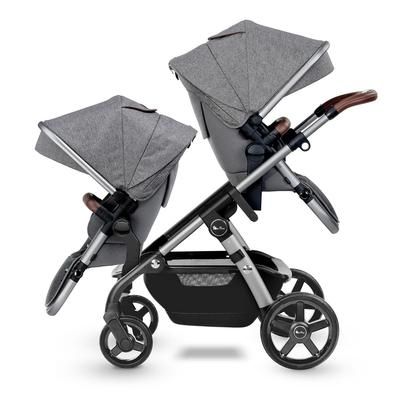 Silver Cross Wave 2022 Double Stroller - Zinc