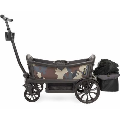 Veer Cruiser (2 Seater) Stroller Wagon + Basket Bundle - Camo