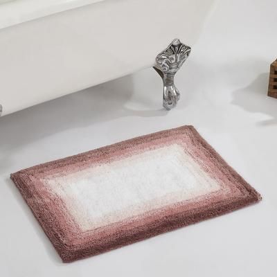Torrent Bath Mat Rug, 21" X 34" by Better Trends in Rose