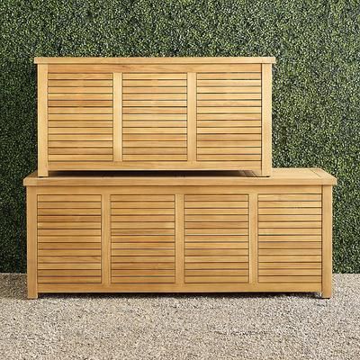 Teak Storage Chest - Natural Teak, Large Natural Teak - Frontgate