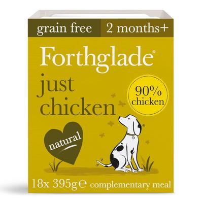 36x395g Just Chicken Grain Free Forthglade Wet Dog Food