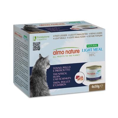 4x50g Tuna Chicken & Ham Light Natural HFC Almo Nature Wet Cat Food