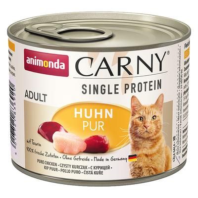 6x200g Pure Chicken Adult Single Protein Animonda Carny Wet Cat Food