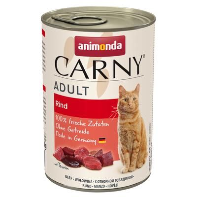 12x400g Beef Animonda Carny Wet Cat Food