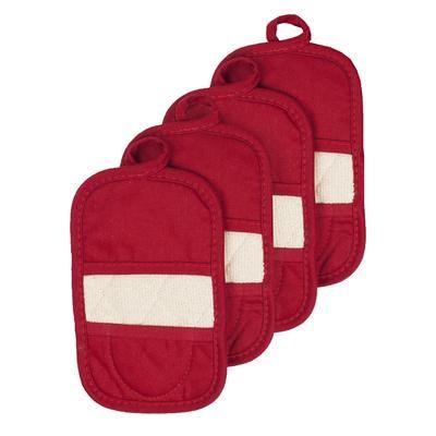 Pot Holder Mitz, Set Of 4 Pot Holder by RITZ in Paprika