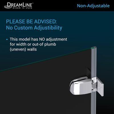 Dreamline DreamLine Aqua Uno 34 5/16 inch W x 58 inch H Frameless Hinged Tub Door in Oil Rubbed Bronze SHDR-3534586-06