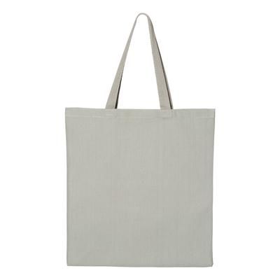 Q-Tees Q800 Promotional Tote Bag in Grey | Canvas Q0800