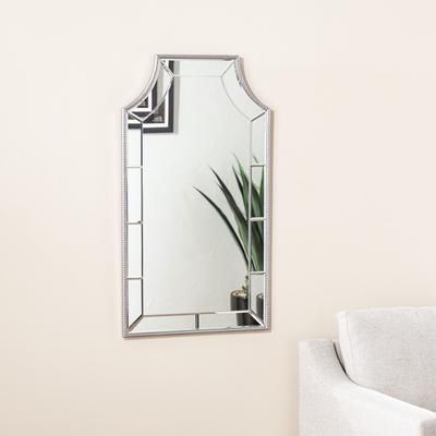 Leaston Decorative Wall Mirror by SEI Furniture in Silver