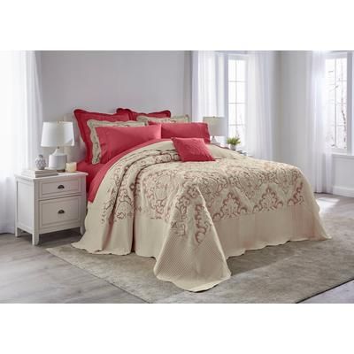 Amelia Bedspread by BrylaneHome in Ivory Berry (Size KING)