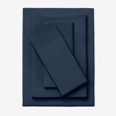 BH Studio Solid Microfiber Sheet Set by BH Studio in Navy (Size QUEEN)