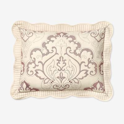 Amelia Sham by BrylaneHome in Ivory Berry (Size KING) Pillow