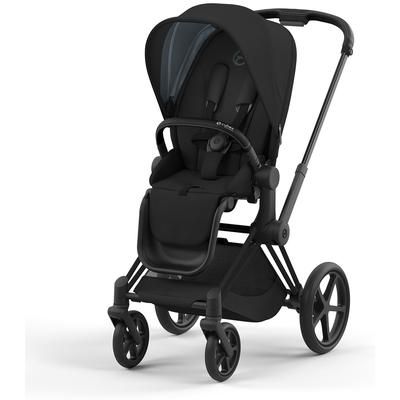 Cybex Priam 4 Stroller (One Box) - Matte Black / Black / Deep Black