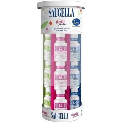 Saugella Expo Promo Pocket Ii Cvs 2022 Saugella Uomo 100 Ml+Saugella Girl 100 Ml+Saugella Dermoliquido 100 Ml+Saugella Poligyn 100 Ml+Saugella Attiva 100 Ml+Saugella Youfresh 100 Ml