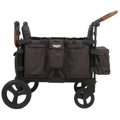 Keenz XC+ Luxury Comfort (4 Seater) Stroller Wagon - Charcoal Black