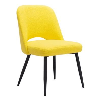 Teddy Dining Chair Yellow - Zuo Modern 109330