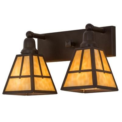 "17"W "T" Mission 2 LT Vanity Light - Meyda Lighting 153738"