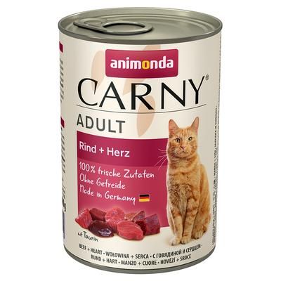 6x400g No Beef Varieties Adult Carny Animonda Wet Cat Food