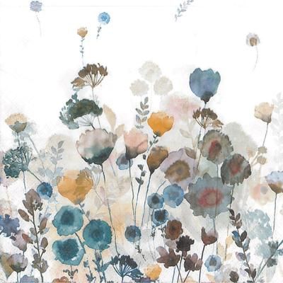 Serviettes en papier "pré fleuri", 33 x 33 cm, 20 pièces
