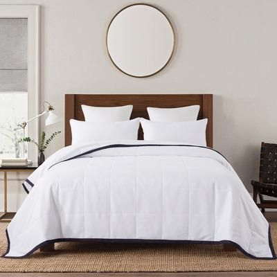 Framed Down Alternative Blanket by St. James Home in Navy (Size KING)