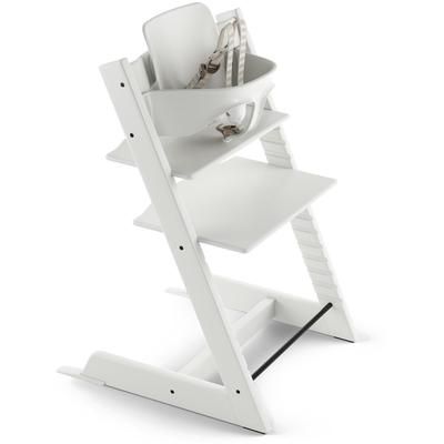 Tripp Trapp Complete High Chair Bundle - White / Birds Blue