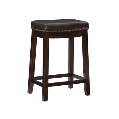 Claridge Counter Stool by Linon Home Décor in Brown