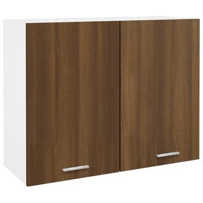 vidaXL Mobile Pensile Rovere Marrone 80x31x60 cm in Legno Multistrato