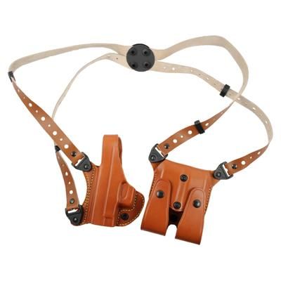 Gould & Goodrich Shoulder Concealment OWB Belt Holster Glock 20/21/29/30/36 Left Hand Chestnut Brown 804-G20LH