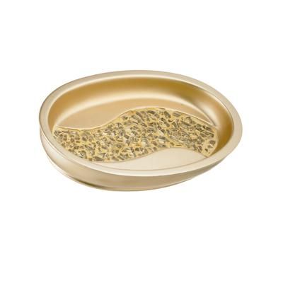 Sinatra Soap Dish by POPULAR BATH in Champagne Gold
