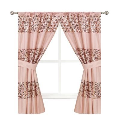 Sinatra Window Curtain by POPULAR BATH in Blush