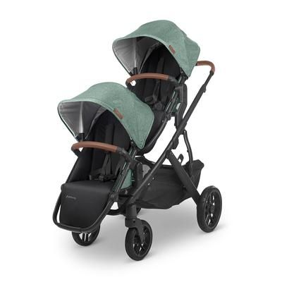 UPPAbaby RumbleSeat V2- Gwen (Green Melange / Carbon / Saddle Leather)
