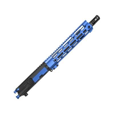XTS Complete Upper Receiver w/o BCG AR-15 300 BO 19.5in 10.5in Pistol 1-8 Twist 5/8x24 Thread M-LOK Bird Cage Black Nitride Finish Blue XTSCUBO10BL