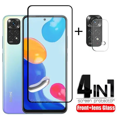 Protecteur d'Écran 4 en 1 en Verre pour Xiaomi Redmi Note 11 Pro Note 11 S