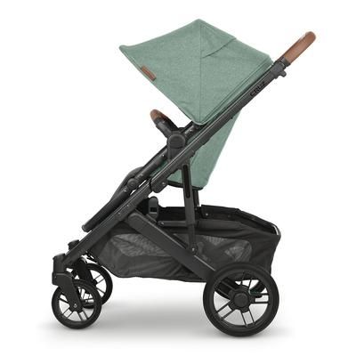 UPPAbaby CRUZ V2 Stroller - Gwen (Green Melange / Carbon / Saddle Leather)