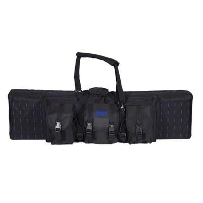 Voodoo Tactical 42in Padded Weapons Case w/Die Cut MOLLE Black/Blue 42in 15-7619136000