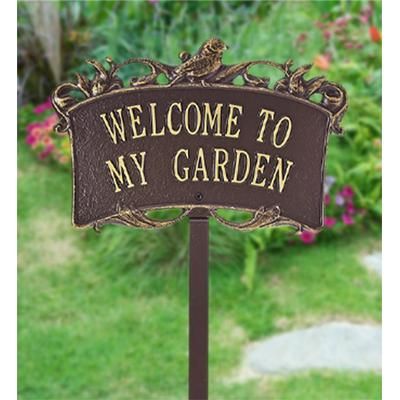 1-800-Flowers Home Decor Outdoor Garden Outdoor Garden Decor Delivery Welcome Garden Sign | Happiness Delivered To Their Door