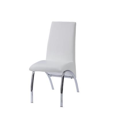 Side Chair (Set-2) by Acme in White Chrome